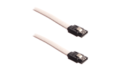 SATA & ATA kabel - DUTZO Sleeved SATA kabel - Hvid - 1 m - DSC-SATASL10WHT