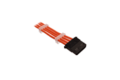 Strømkabel (intern) - DUTZO Sleeved 4-pins Molex Cable - Orange - DSC-MOLSL03ORN
