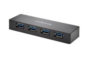 USB hub - Kensington USB 3.0 4-Port Hub + opladning USB hub - 4 ports - Sort - K39122EU