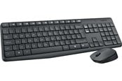 Tastatur - Logitech MK235 Wireless Combo - FR - Tastatur & Mus sæt - Fransk - Grå - 920-007907