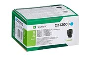 Blæk, Toner & Forbrugsstoffer - Lexmark C2320C0 / Cyan Return Program Toner - C2320C0