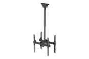 Vægbeslag, AV-Beslag & AV-Møbler - Neomounts NM-C440DBLACK Dual monitor/TV mount ceiling 32-60" - h 56-91 cm - Maks 50 kg - Maks størrelse 60" - NM-C440DBLACK