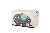 Børneværelse - 3 Sprouts Opbevaringskasse med låg, Elephant - ITCELE