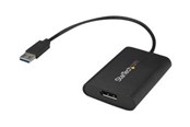 Skærmkabel - StarTech.com USB to DisplayPort Adapter - USB 3.0 - 4K 30Hz - external video adapter - MCT T6-688L - black - USB32DPES2
