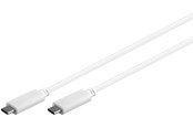 USB kabel - Pro USB-C <-> USB-C - 1m - Hvid - 4040849671944