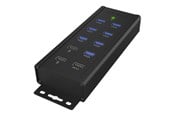 USB hub - ICY BOX 7-Port - USB 3.0 USB hub - USB 3.2 - 7 ports - Sort - IB-HUB1703-QC3