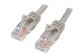 Netværkskabel - StarTech.com 10m Gray Cat5e / Cat 5 Snagless Ethernet Patch Cable 10 m - patch cable - 10 m - grey - Grå - 10m - 45PAT10MGR