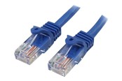 Netværkskabel - StarTech.com 5m Blue Cat5e / Cat 5 Snagless Patch Cable 5 m - patch cable - 5 m - blue - Blå - 5m - 45PAT5MBL