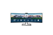 Skærm - 49" Philips Brilliance P-line 499P9H - 5120x1440 - 60Hz - VA - 90W USB-C - KVM switch - 499P9H/00