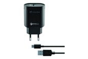 Mobil - Adaptere & Opladere - CELLULAR USB-C Charger Kit QC Black - ACHHUKITQCTYCK