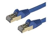 Netværkskabel - StarTech.com 3m Blue Cat6a / Cat 6a Shielded Ethernet Patch Cable 3 m - patch cable - 3 m - blue - Blå - 3m - 6ASPAT3MBL