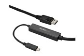 Skærmkabel - StarTech.com 3 m (10 ft.) USB-C to DisplayPort Cable - 4K 60Hz - Black - external video adapter - STM32F072CBU6 - CDP2DPMM3MB
