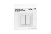 Smart Home - Niko Trådløs FUGA Lysdæmper/Kontakt til Philips Hue - Intense White - 5413736366589