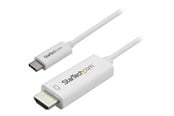 Skærmkabel - StarTech.com USB-C - HDMI - 1m - Hvid - CDP2HD1MWNL