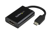 Skærmkabel - StarTech.com USB-C to 4K HDMI Adapter - 60 Watt USB Power Delivery - Black - external video adapter - black - CDP2HDUCP