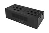 Harddisk - tilbehør - StarTech.com 4 Bay SATA 2.5 / 3.5in SSD / HDD Dock - USB 3.1 USB-C / USB-A - storage enclosure - SATA 6Gb/s - USB 3.1 (Gen 2) - SDOCK4U313