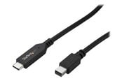 Skærmkabel - StarTech.com 1m / 3 ft USB-C to Mini DisplayPort Cable - 4K 60Hz - Black - external video adapter - STM32F072CBU6 - black - CDP2MDPMM1MB