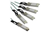 Netværkskabel - StarTech.com Cisco QSFP-4X10G-AOC7M Compatible QSFP+ Breakout Cable - 7 m - breakout cable - 7 m - black - Sort - 7m - QSFP4X10GAO7