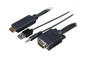 Antennekabel/stik - Sony CAB-VGAHDMI1 - HDMI cable - HDMI / VGA / audio / USB - 1 m - CAB-VGAHDMI1