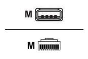 Kabler - diverse - Zebra CABLE SHIELD USB SER A CONNECT - CBA-U46-S07ZAR
