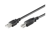 USB kabel - Pro USB-A <-> USB-B 2.0 - 1.8m - Sort - SI-77022-S