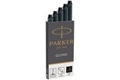 Skrive- og Tegneværktøjer - Parker Fyldepen Blæk Refill Patroner | Lang | Sort QUINK Blæk | 5 Stk - 1950382