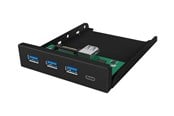 USB hub - ICY BOX IB-HUB1418-i3 USB hub - 4 ports - Sort - IB-HUB1418-I3