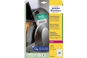 Papir, Fotopapir og Etiketter - Avery Ultraresistente udendørs etiketter, 63,5 x 33,9 mm, 240 Etiketter, Hvid - L7912-10