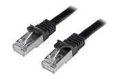 Netværkskabel - StarTech.com 1m Black Cat6 / Cat 6 Shielded (SFTP) Patch Cable 1 m - patch cable - 1 m - black - Sort - 1m - N6SPAT1MBK