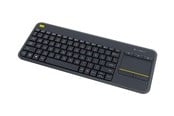 Tastatur - Logitech K400 Plus Ergonomic Wireless Touch - Tastatur - Amerikansk engelsk - Sort - 920-007145