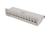 Netværkstilbehør - Deltaco PAN-212 Patch Panel 12xRJ45 Cat6a wall-mountable metal grey - PAN-212