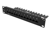 Netværkstilbehør - Deltaco 10-PATCH16 Patch panel 12 ports Cat6 UT - 10-PATCH16