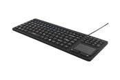 Tastatur - Deltaco rubberized keyboard with touchpad IP68 1 - Tastatur - Nordisk - Sort - ST-IKB888