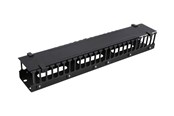 Netværkstilbehør - Deltaco 19" cable management metal/plastic finge - SP-3648-2U
