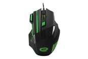 Mus - Esperanza MX201 WOLF - mouse - USB - green - Mus - Optisk - 7 knapper - Grøn - EGM201G