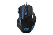 Mus - Esperanza MX201 WOLF - mouse - USB - blue - Mus - Optisk - 7 knapper - Blå - EGM201B