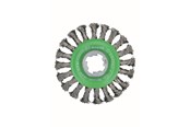 Vinkelsliber - Bosch X-LOCK-skivestålbørste, flettet tråd, 115 børster i rustfrit stål - 2608620733