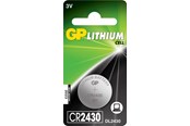 Batteri - GP knapcelle Lithium CR2430 3V, 1-pak - 2185