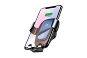 Mobil - Adaptere & Opladere - Baseus Metal Wireless Charger Gravity Car Mount for Smartphones - Black - WXYL-B0A