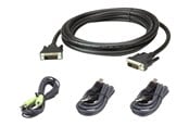 KVM-kabel - ATEN CABLE KIT DVI-Dd/USB/SP L:3M - 2L-7D03UDX4