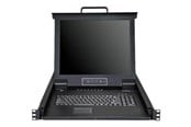 Skærm - 17" StarTech.com Rackmount KVM Console - 8 Ports with 17" LCD Monitor - KVM console - 17" - RKCONS1708K