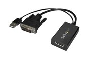 Skærmkabel - StarTech.com DVI to DisplayPort Adapter - USB Power - DVI-D to DP Converter - display adapter - DVI2DP2