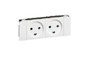 Afbrydermateriel - Legrand stikkontakt Dansk standard 2P+J dobbelt - 77518