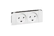 Afbrydermateriel - Legrand stikkontakt EDB Dansk standard 2P+J DOBB - 77519