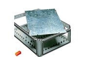 Tavler og kasser - FIBOX EKIVS64, montageplade, stål 580X380X2 - 8853072