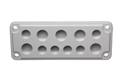 Tavler og kasser - FIBOX Gevindflange størrelse 2 6XM20+5XM25 polycarbonat komplet - 2550860
