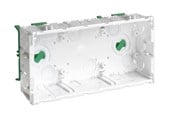 Føringsveje & kanalskinner - Hager CLIC'LINE tripelmodul - 104F 1113