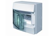 Tavler og kasser - ABB Gruppetavle 8 moduler m/Blå-Grøn låge IP65 - 1SL1201A00