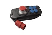 Forlængerledninger - Elworks CEE/DK Kompaktforgrener, 400V/16A + 4 DK stik, 2M kabel - 9-956-2