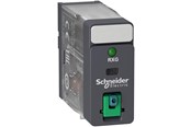 Komponenter til tavler og kasser - Schneider Electric 1CO 10A relæ testknap+LED 24VDC - RXG12BD